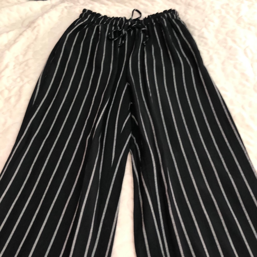 Full length striped pants